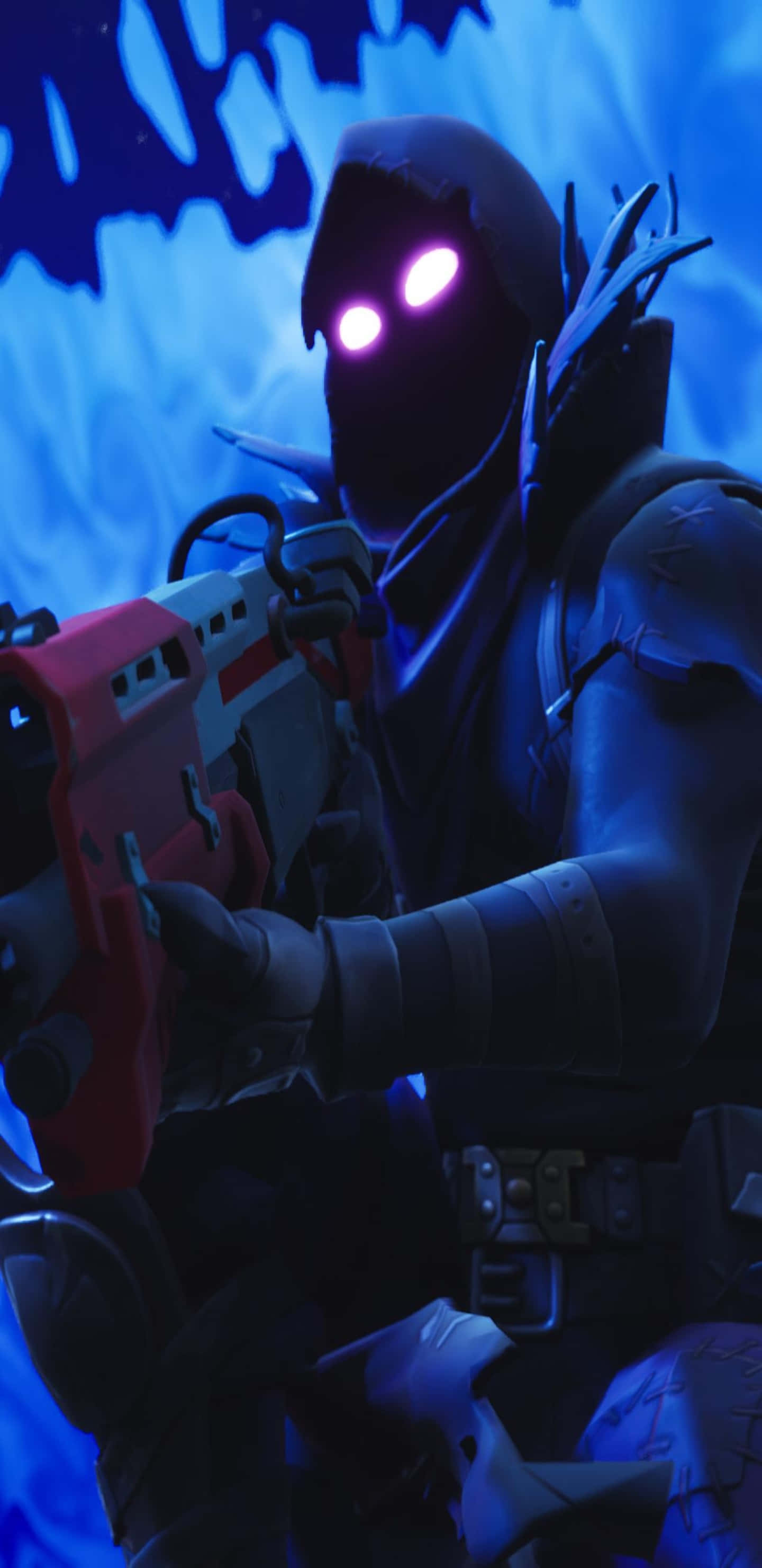 Pixel 3XL Raven Fortnite Battle Royale Μπλε Αισθητικό Φόντο Ταπετσαρία
