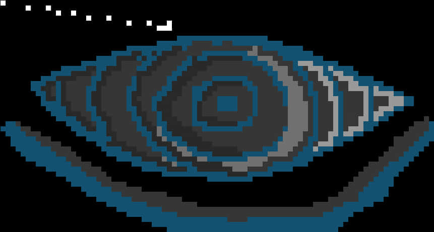 Pixel Art Ματιού Rinnegan Ταπετσαρία
