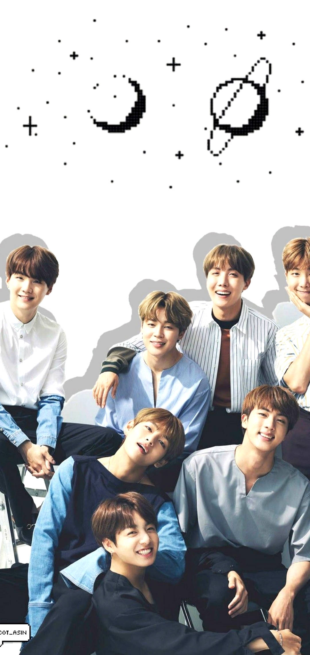 Pixel Space BTS Lockscreen Ταπετσαρία