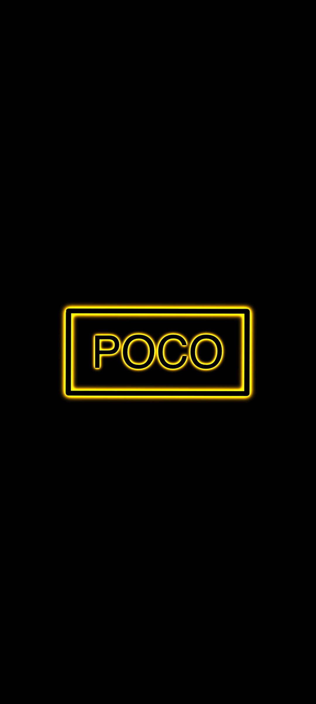 POCO X2 Κίτρινη Γραμματοσειρά Ταπετσαρία