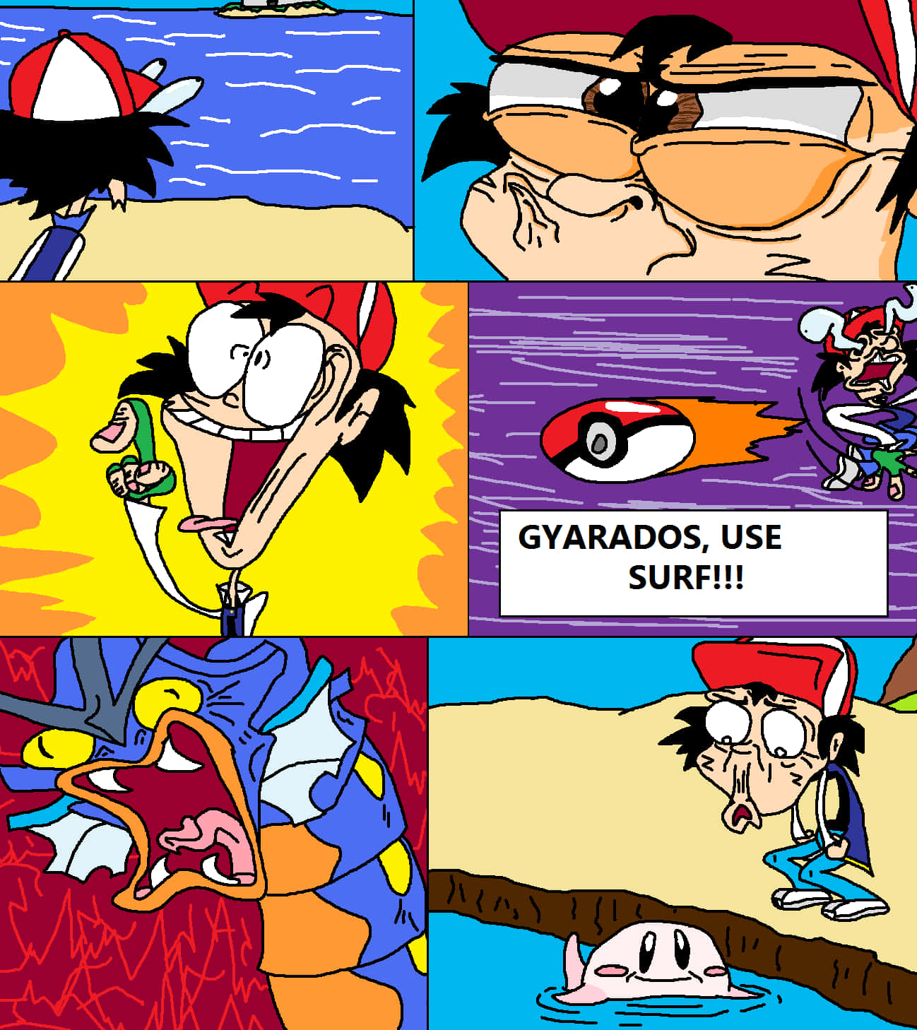 Αστεία καρικατούρα Pokémon Ταπετσαρία