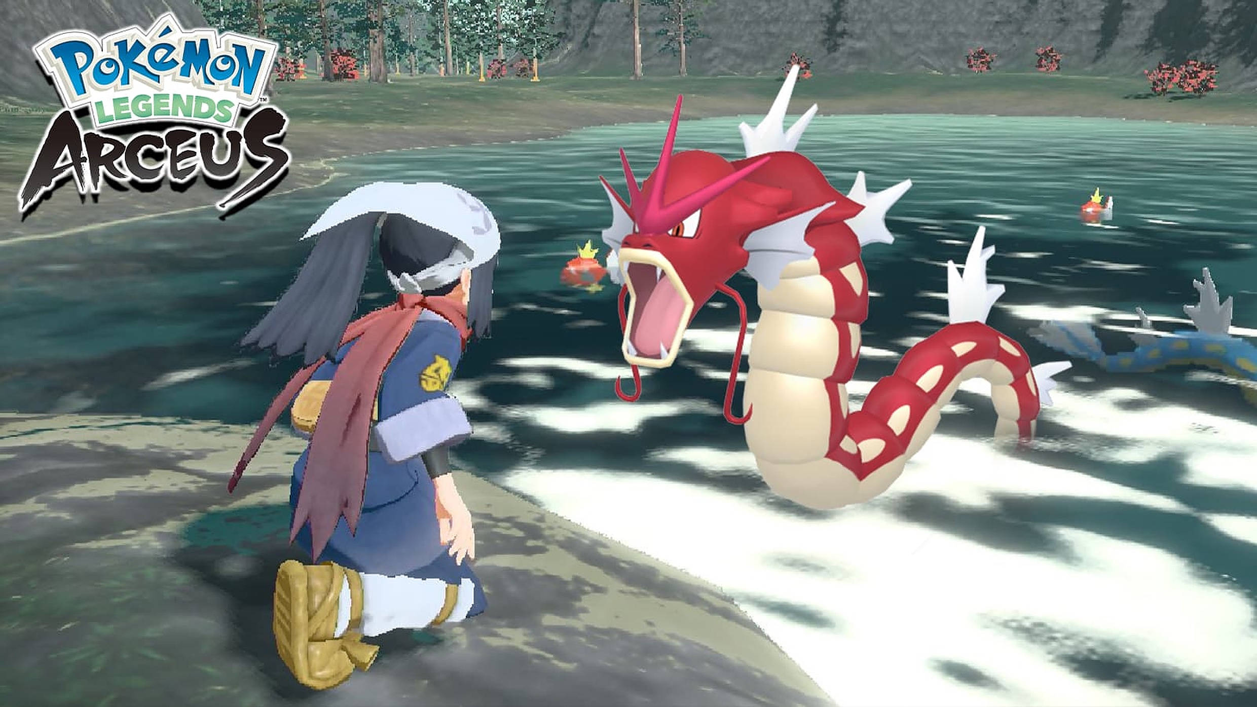Pokémon Legends Arceus Κόκκινο Gyarados Ταπετσαρία