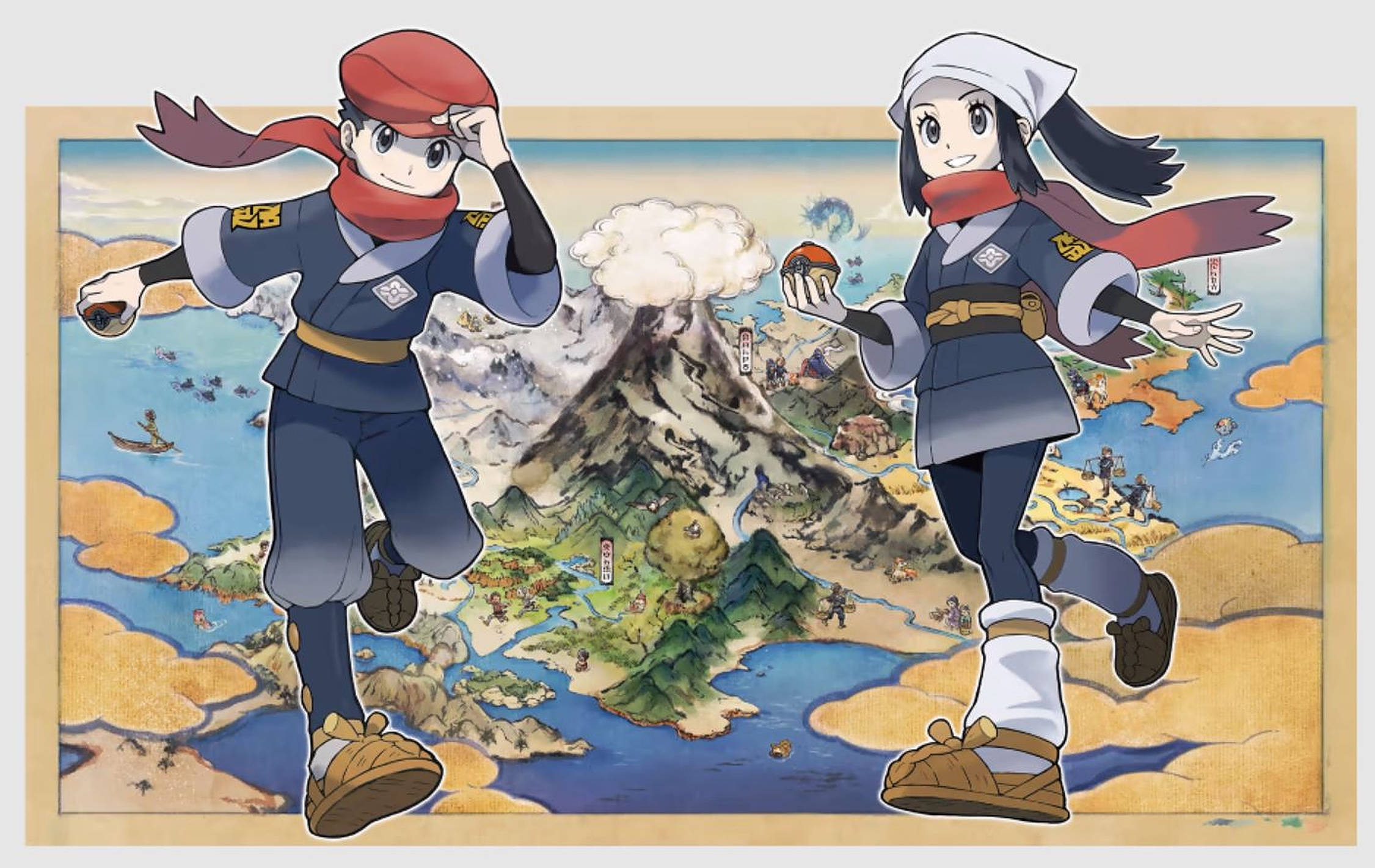 Pokemon Legends Arceus Χάρτης Ταπετσαρία