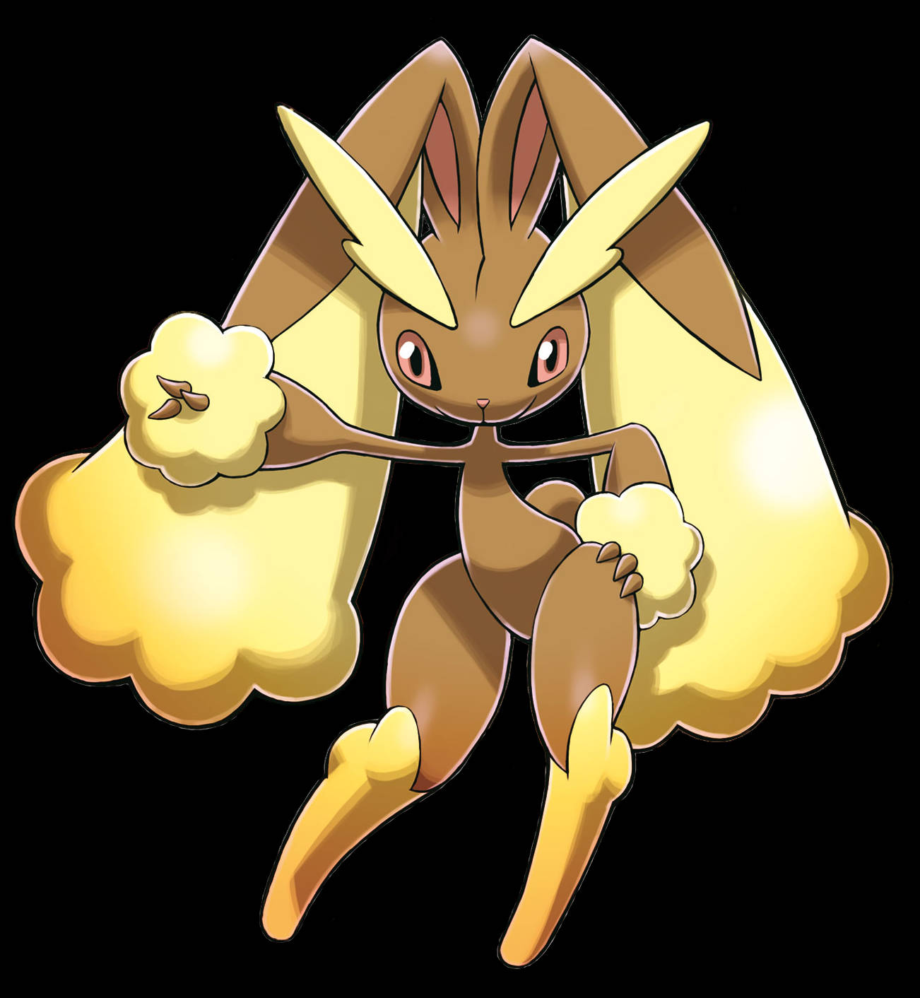 ένας χαρακτήρας pokemon με κίτρινα μαλλιά και κίτρινη ουρά Ταπετσαρία
