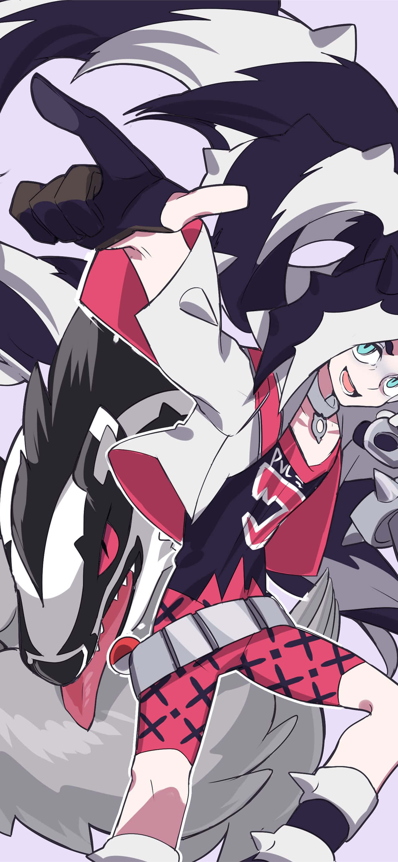 Pokemon Εκπαιδευτής Piers και Obstagoon Ταπετσαρία