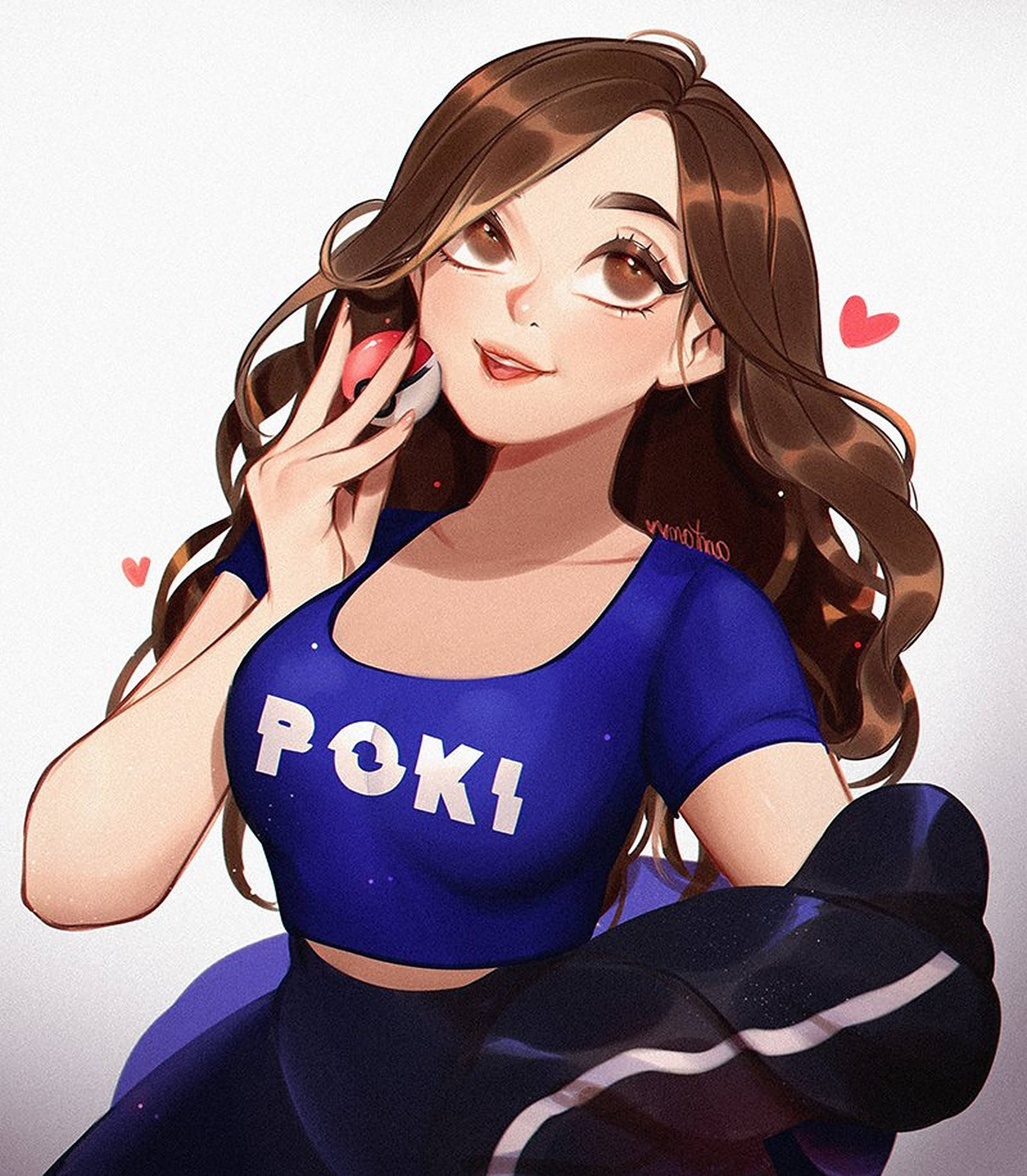 Pokimane Κινούμενο Σχέδιο Ταπετσαρία