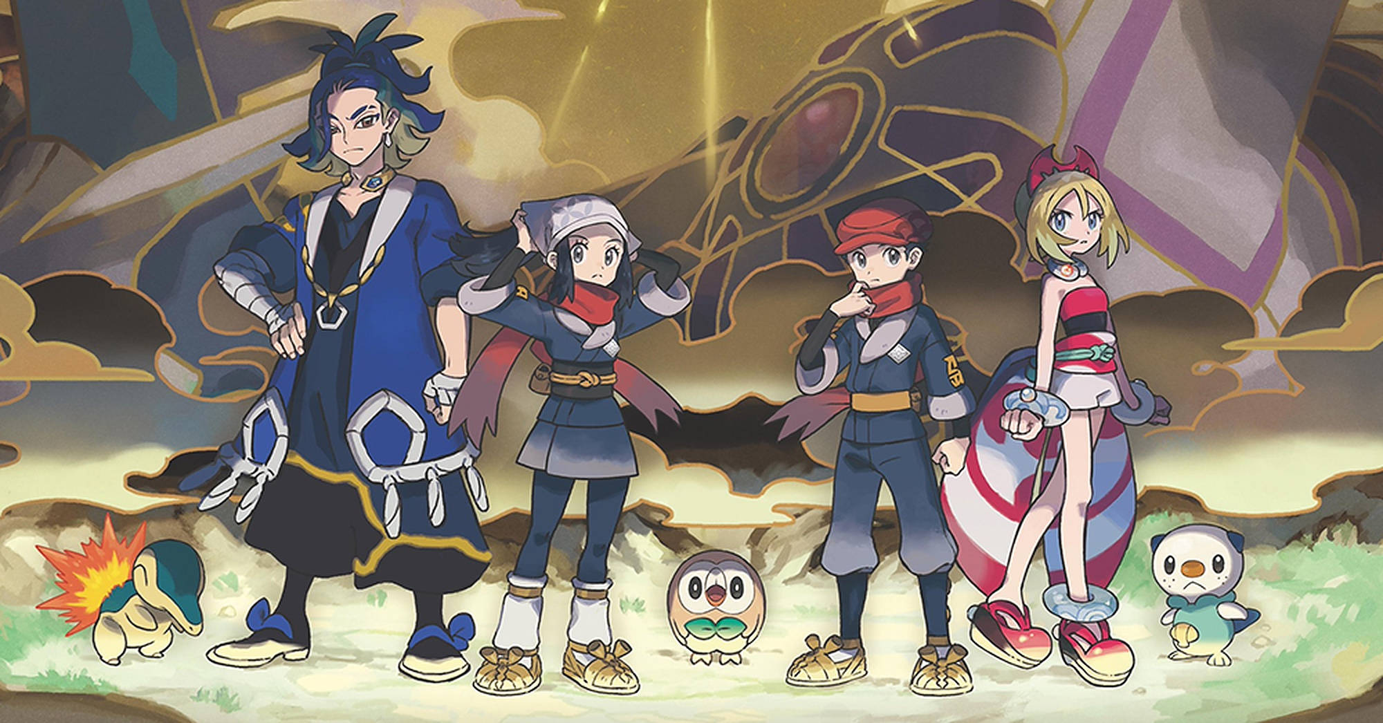 Pokémon Legends Arceus Φανταστικοί Χαρακτήρες Ταπετσαρία