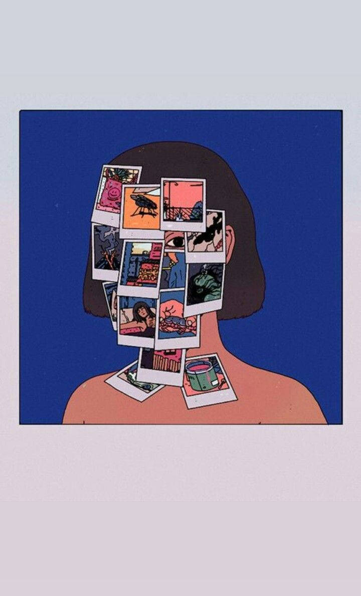 Αισθητικά Σκίτσα με Φωτογραφίες Polaroid Ταπετσαρία