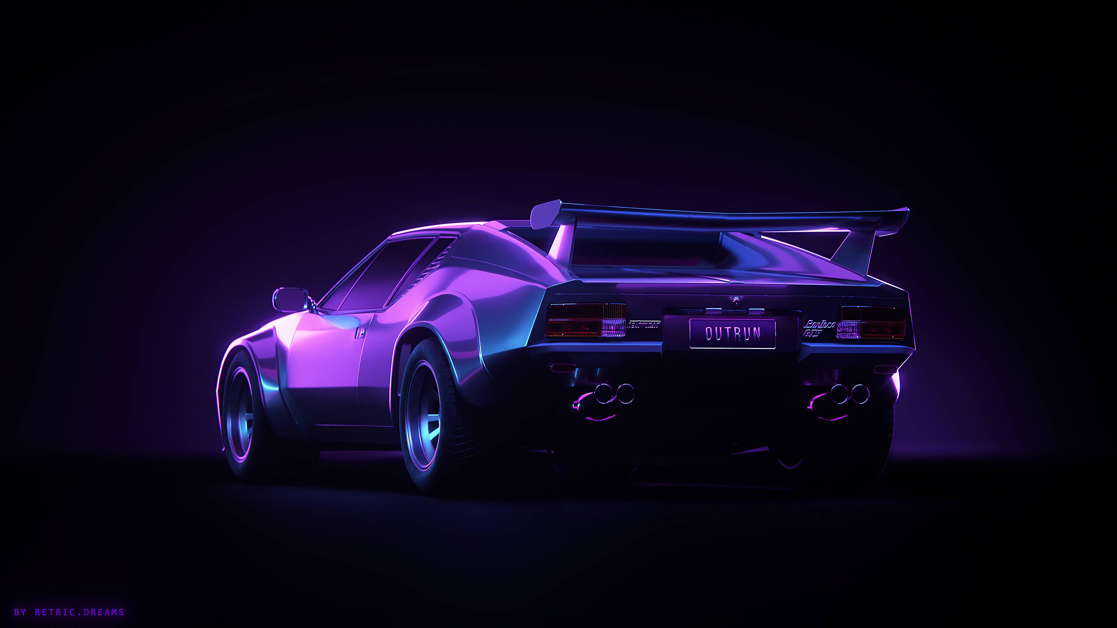 Μωβ Pontiac Αισθητική 4K Αυτοκίνητο Ταπετσαρία