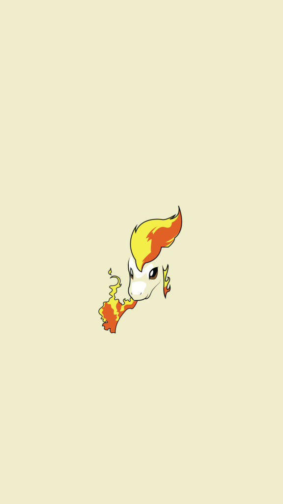 Ponyta Φλογερό Πρόσωπο Pokemon iPhone Ταπετσαρία