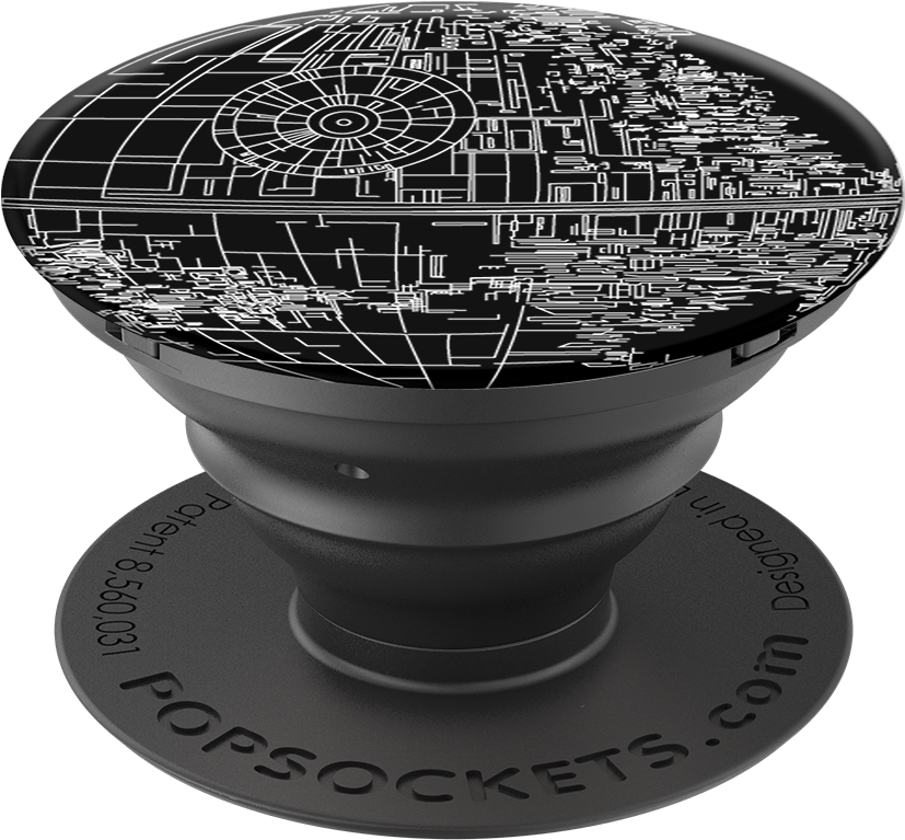 Μαύρο Pop Socket με Γραφικό Σχέδιο Ταπετσαρία