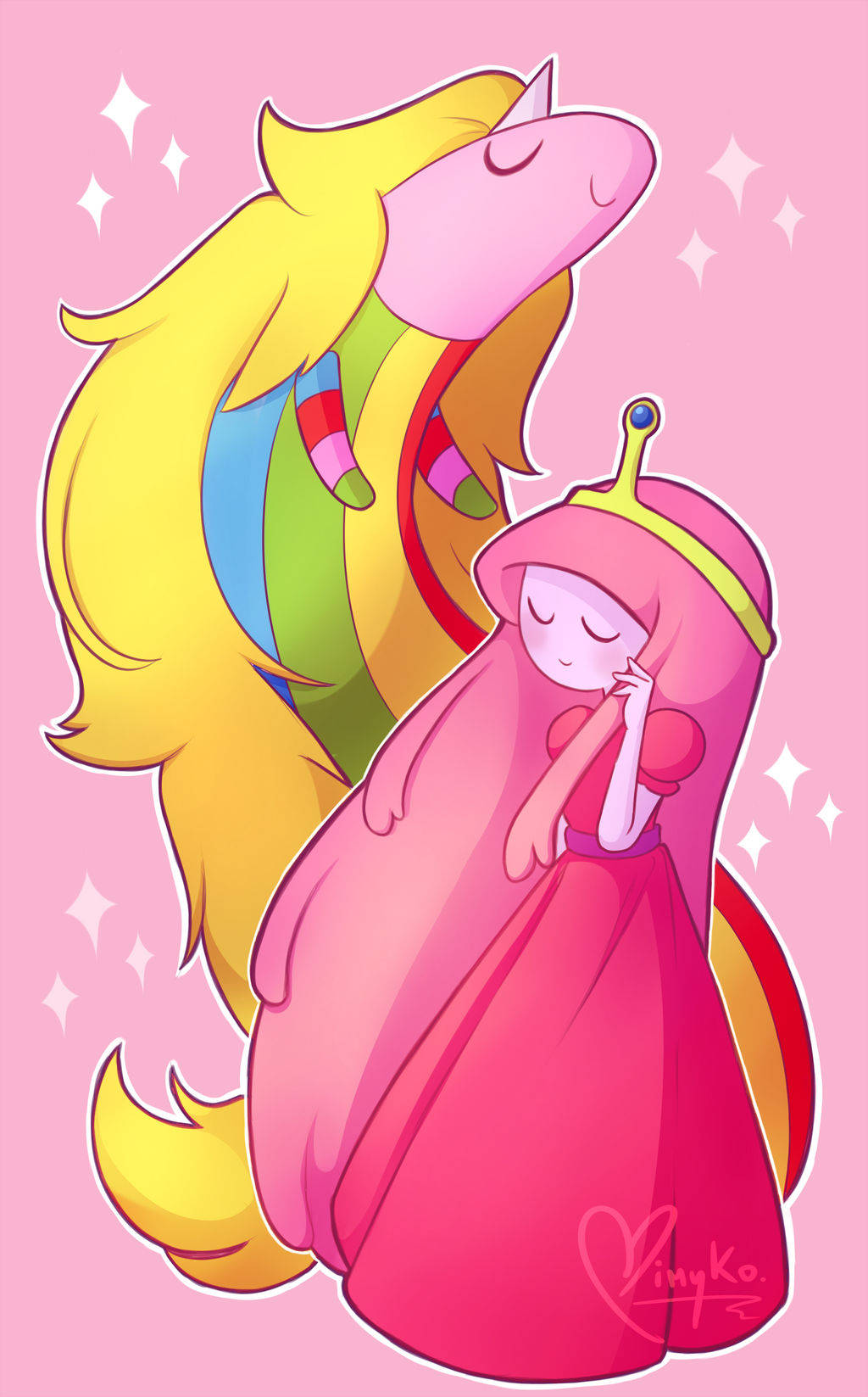 Princess Bubblegum και Lady Rainicorn Ταπετσαρία