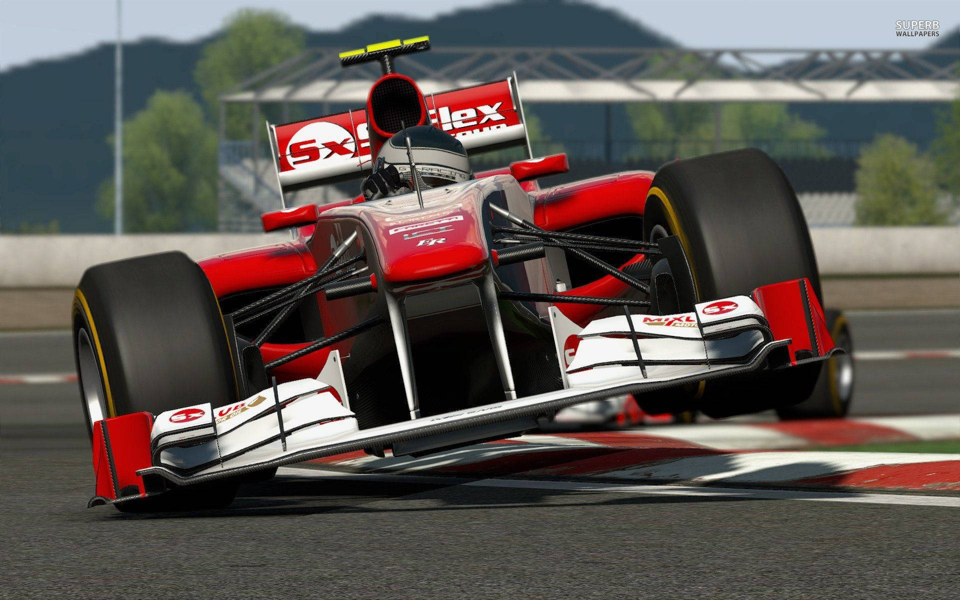 Project Cars 4K Κόκκινο F1 Ταπετσαρία