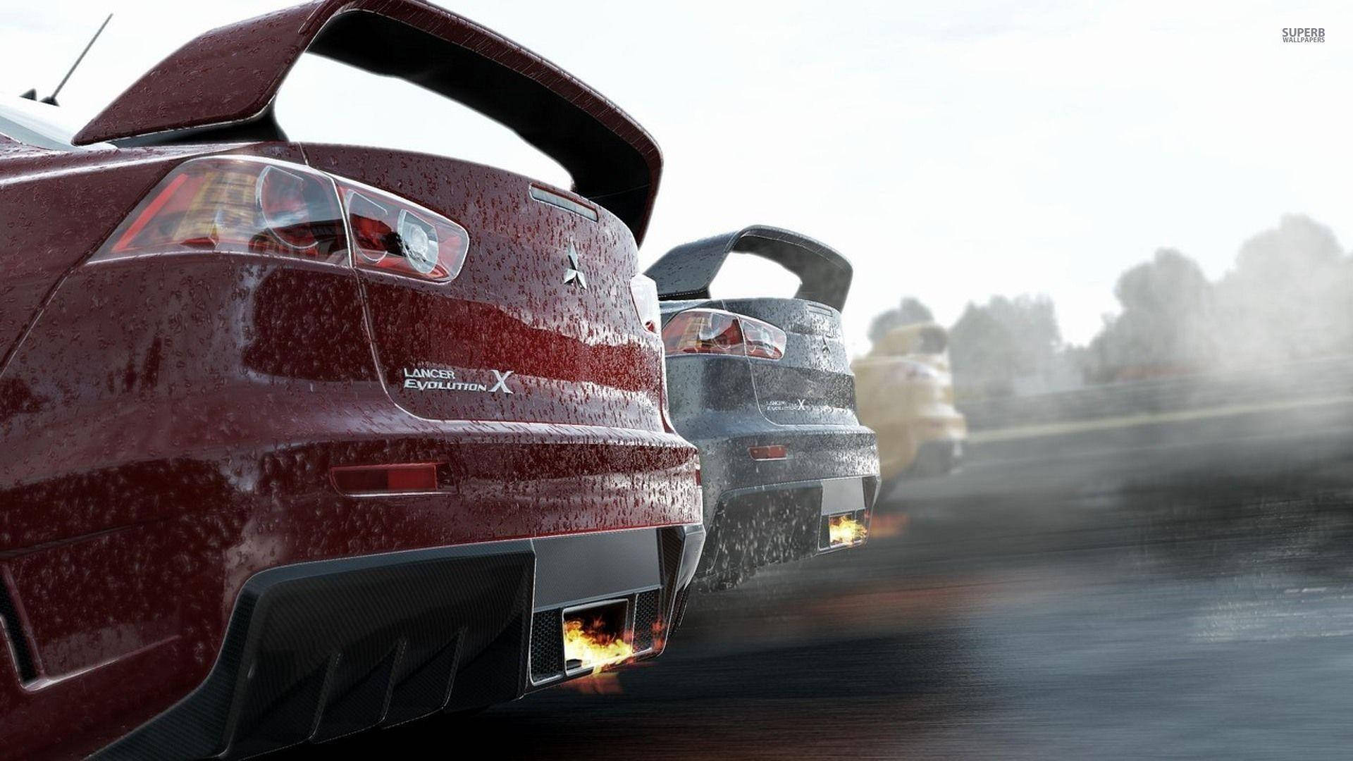 Κόκκινο Αυτοκίνητο σε Τομή από τα Project Cars Ταπετσαρία