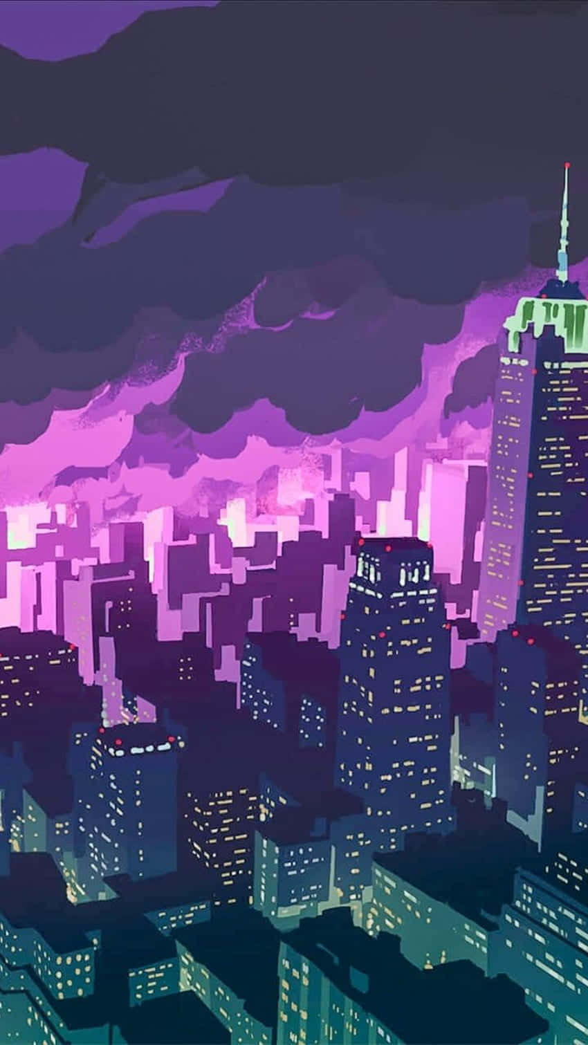 Promare 2019 Ταινία Anime Κτίριο Ταπετσαρία