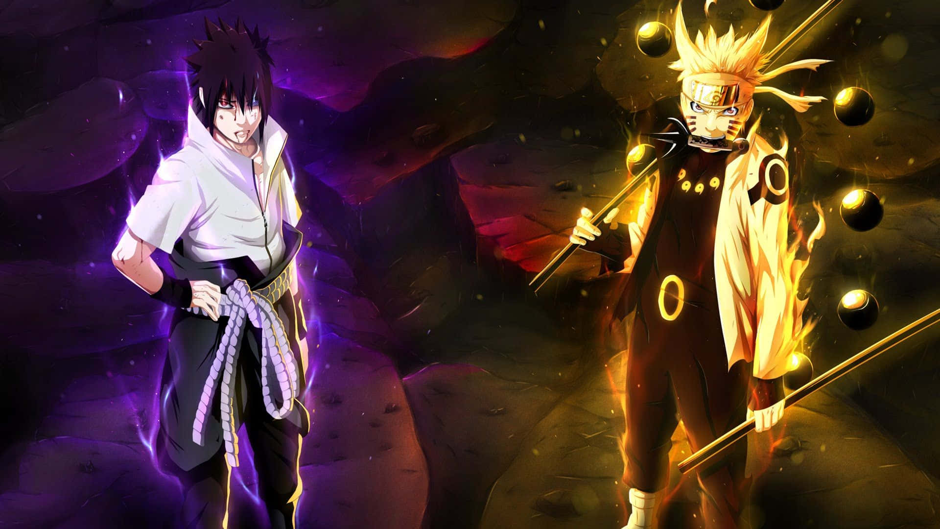 PS4 Naruto Sasuke Uchiha και Naruto Uzumaki Ταπετσαρία