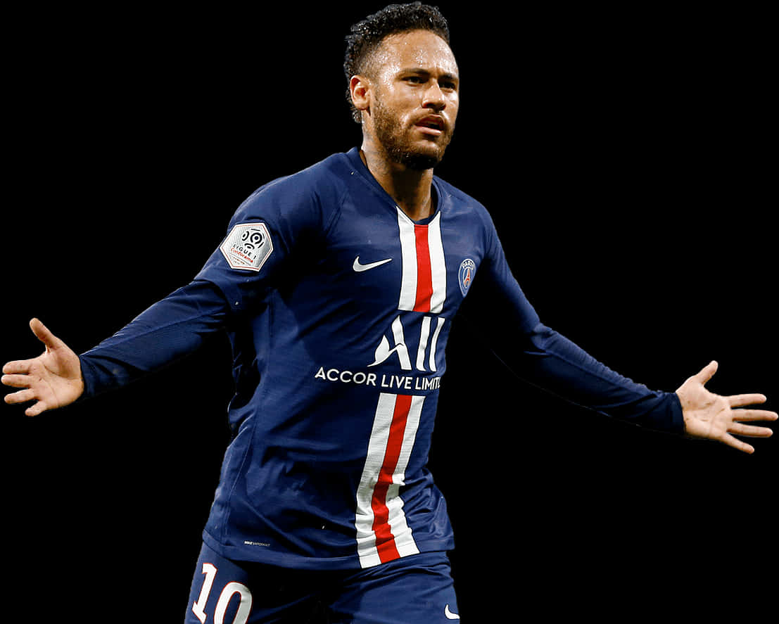 Νεϊμάρ PSG Στιγμιότυπο Δράσης Ταπετσαρία