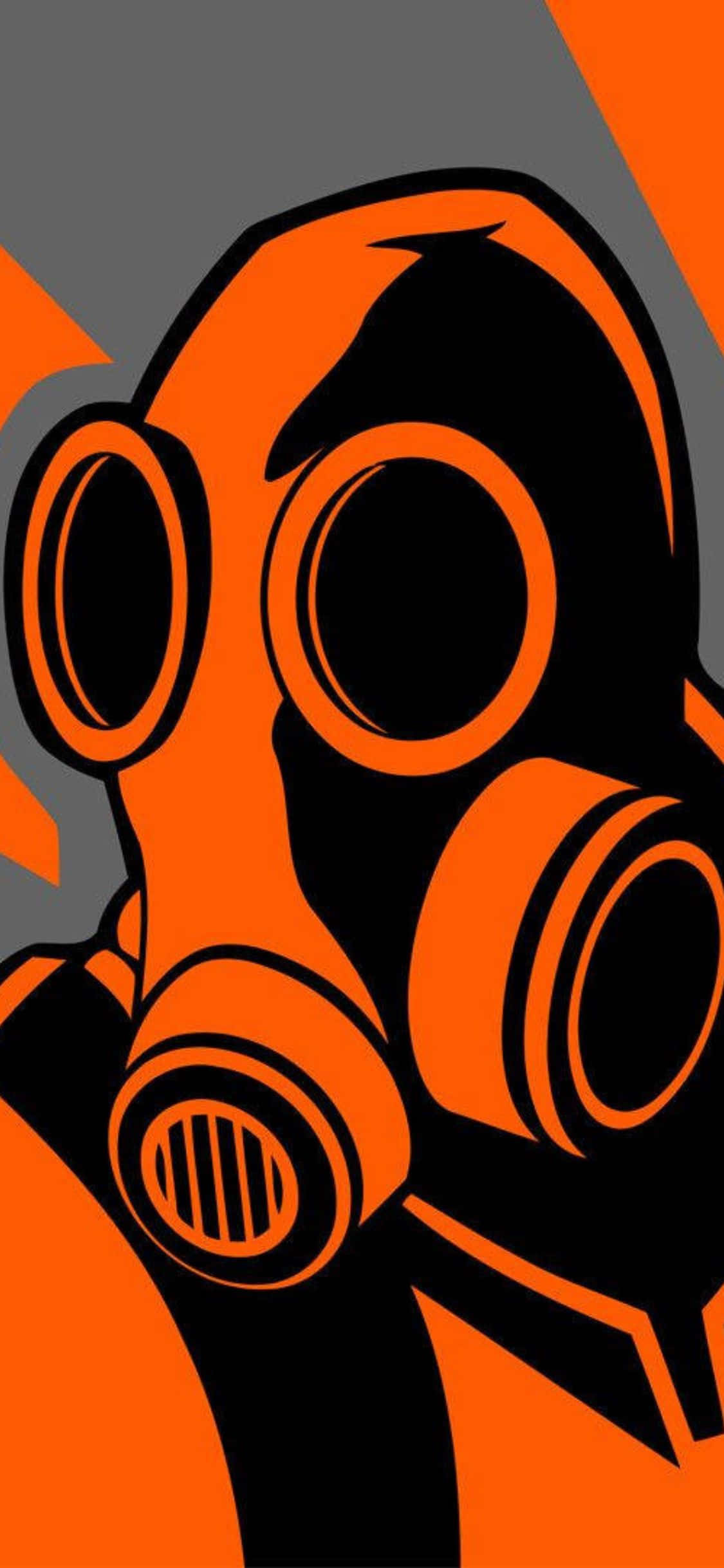 Pyro με Πορτοκαλί Απόχρωση για iPhone Xs από το TF2 Ταπετσαρία