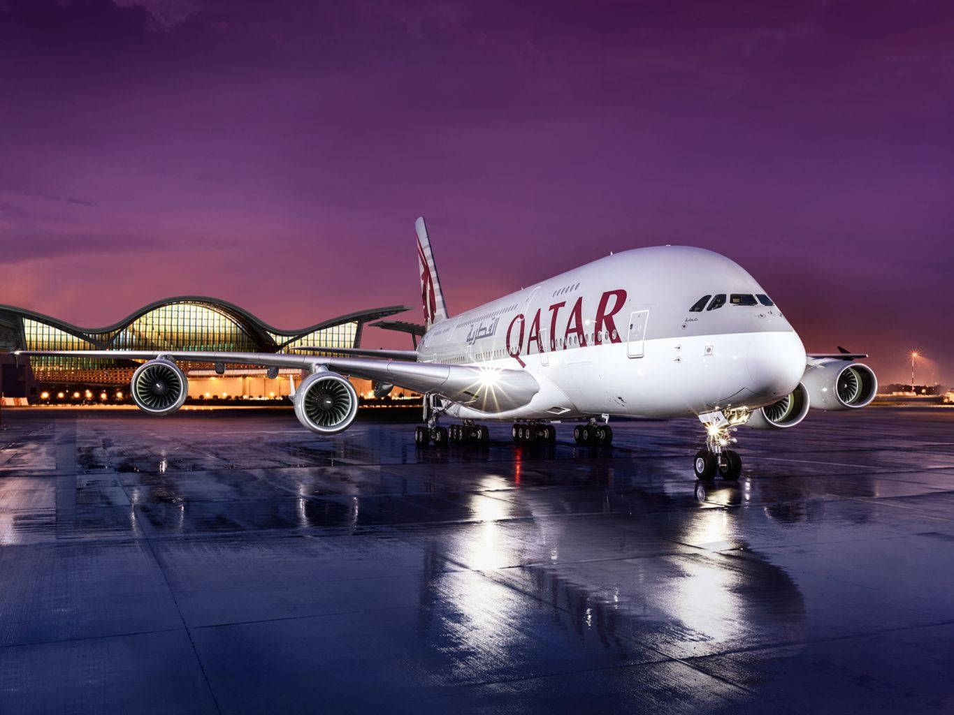 Η Qatar Airways Έτοιμη για Απογείωση Ταπετσαρία