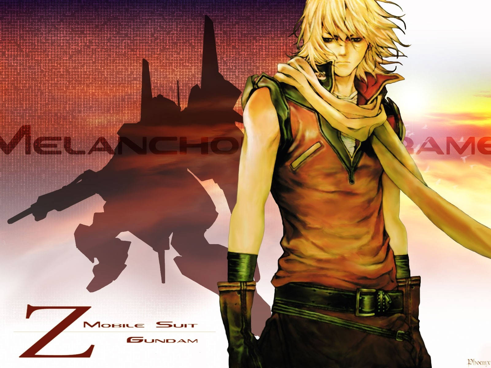 Quattro Bajeena Mobile Suit Gundam Πορτρέτο — Anime Boy Ταπετσαρία