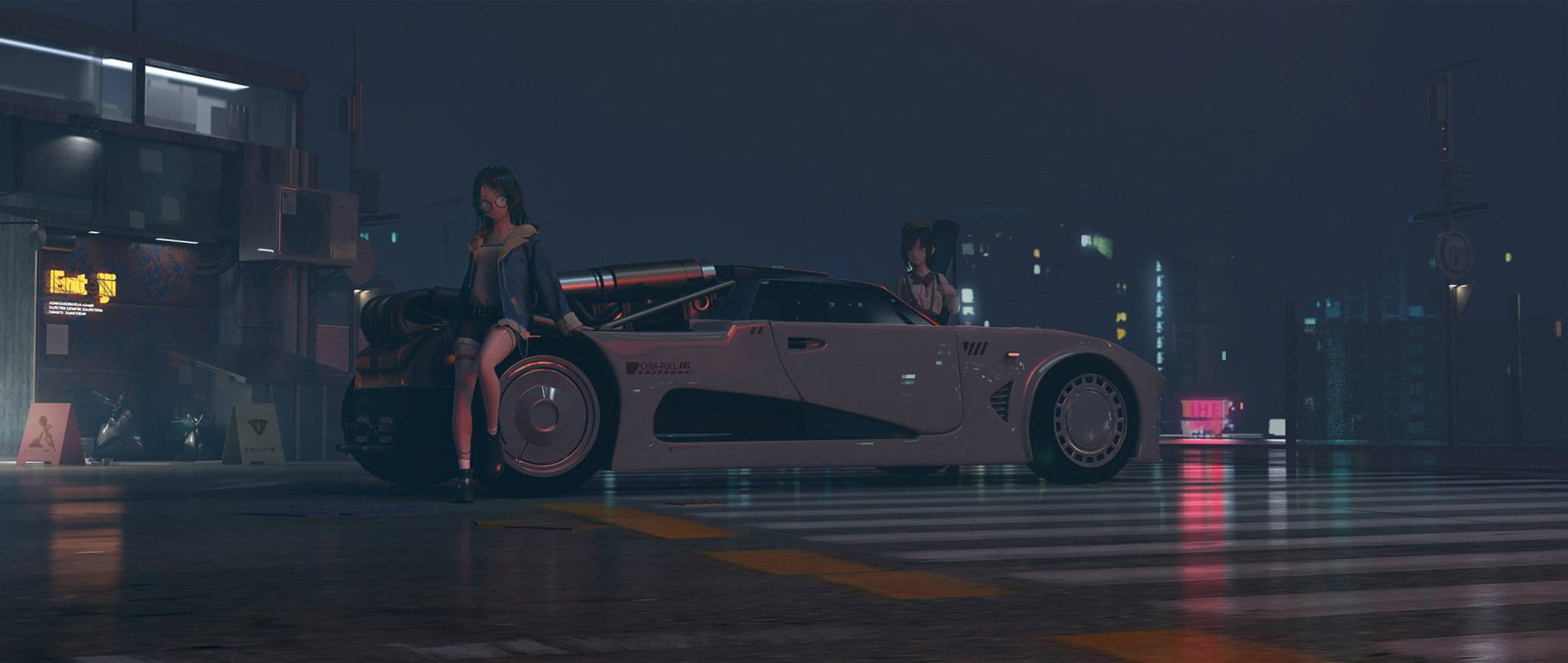 Racing Anime Auto Ταπετσαρία
