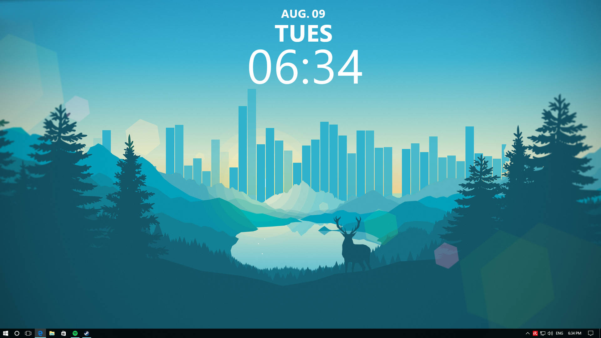 Rainmeter Skin με Θέμα τη Φύση Ταπετσαρία