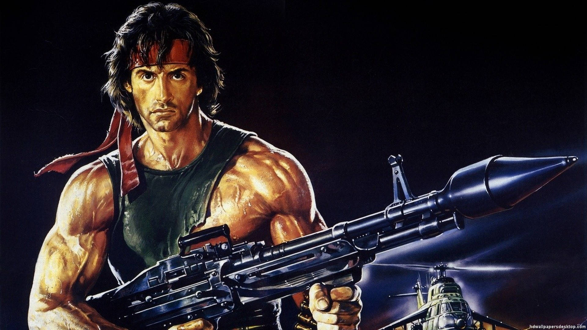 Τέχνη Rambo με Εκτοξευτή Χειροβομβίδων Ταπετσαρία