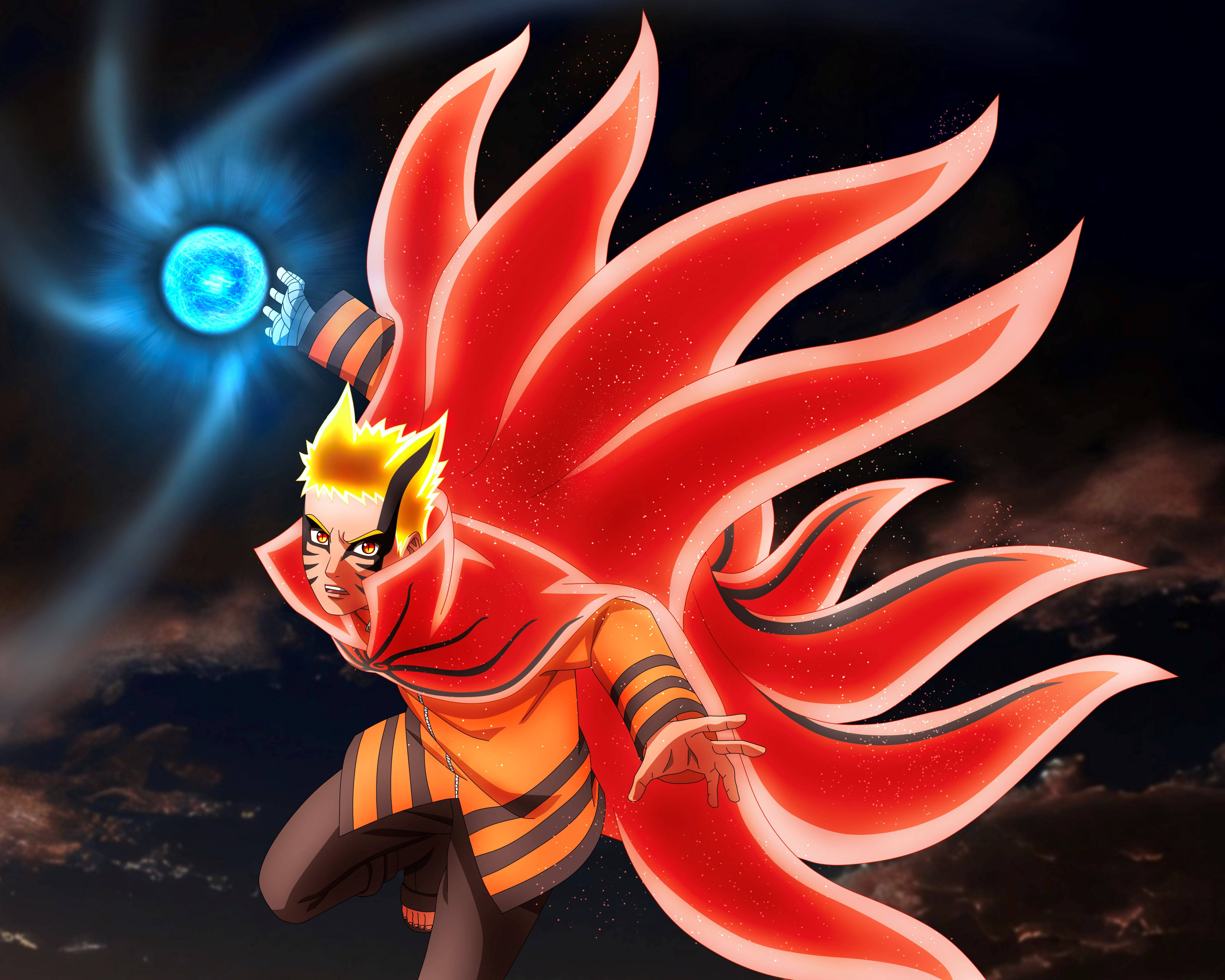Rasengan Naruto σε Λειτουργία Baryon Ταπετσαρία
