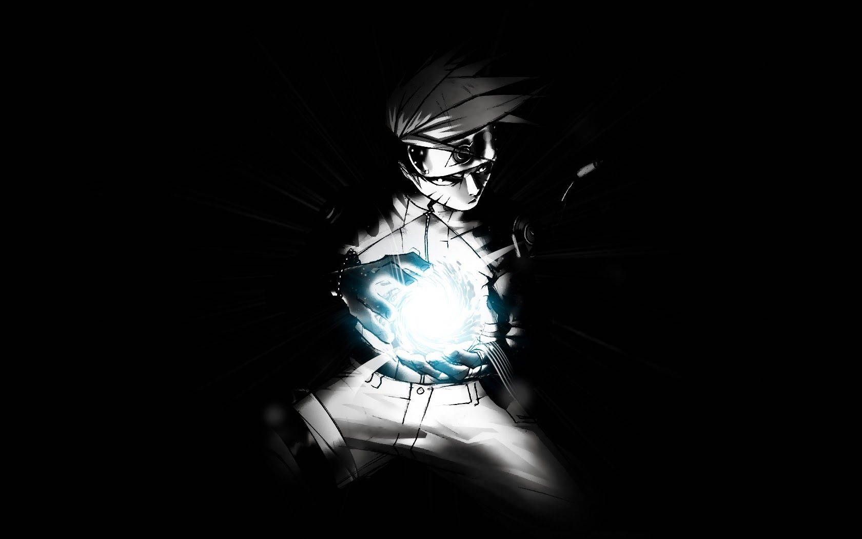 Rasengan Uzumaki Naruto Μαύρο Ταπετσαρία
