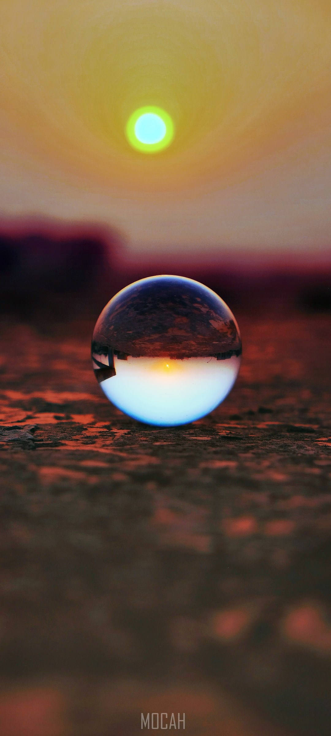 Realme 7 Water Droplet Reflection Ταπετσαρία