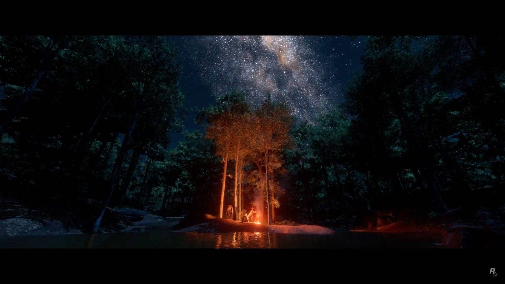Red Dead Redemption 2 4K Φωτιά Ταπετσαρία