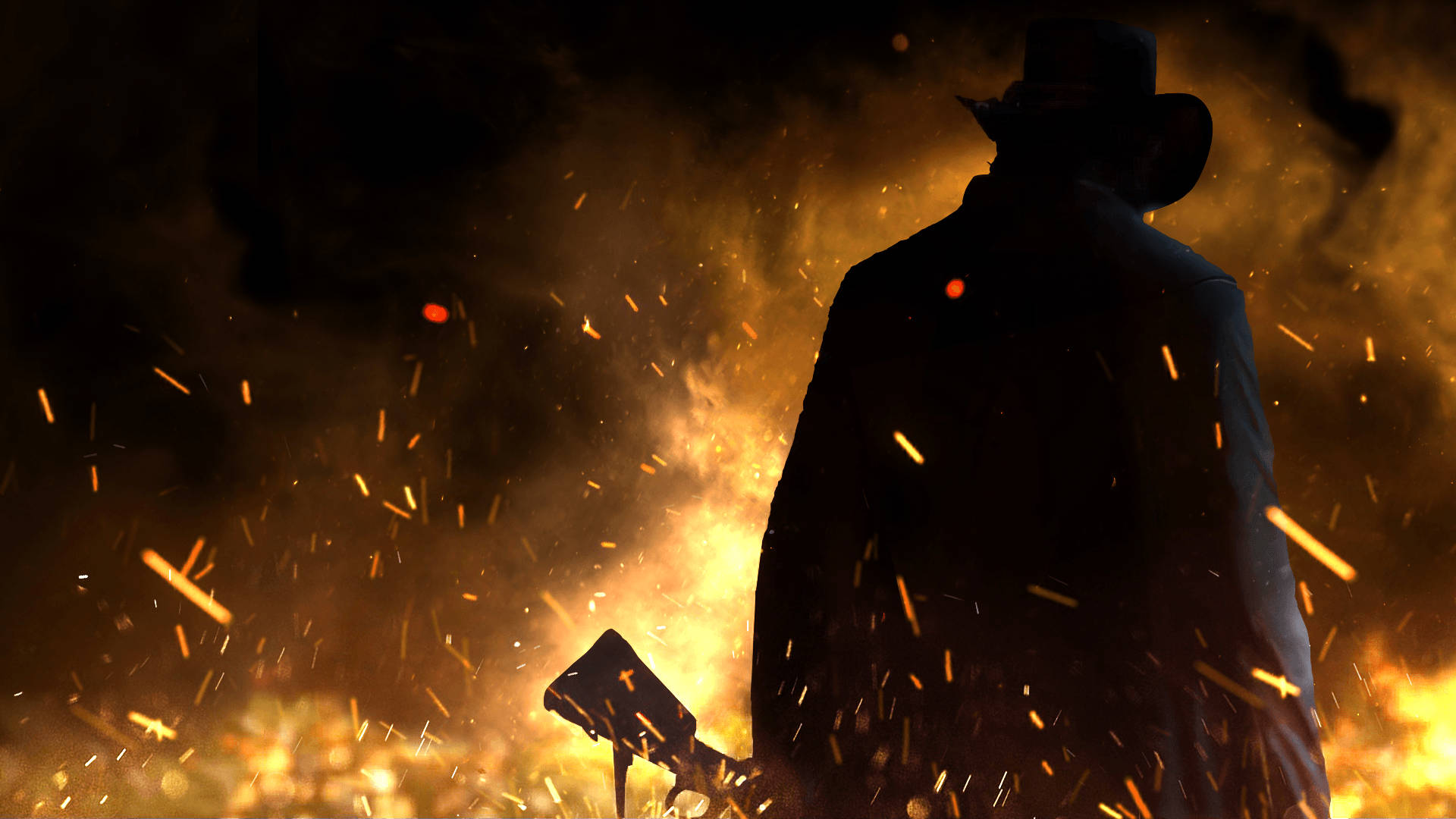 Red Dead Redemption 2 4K Φωτιά Ταπετσαρία