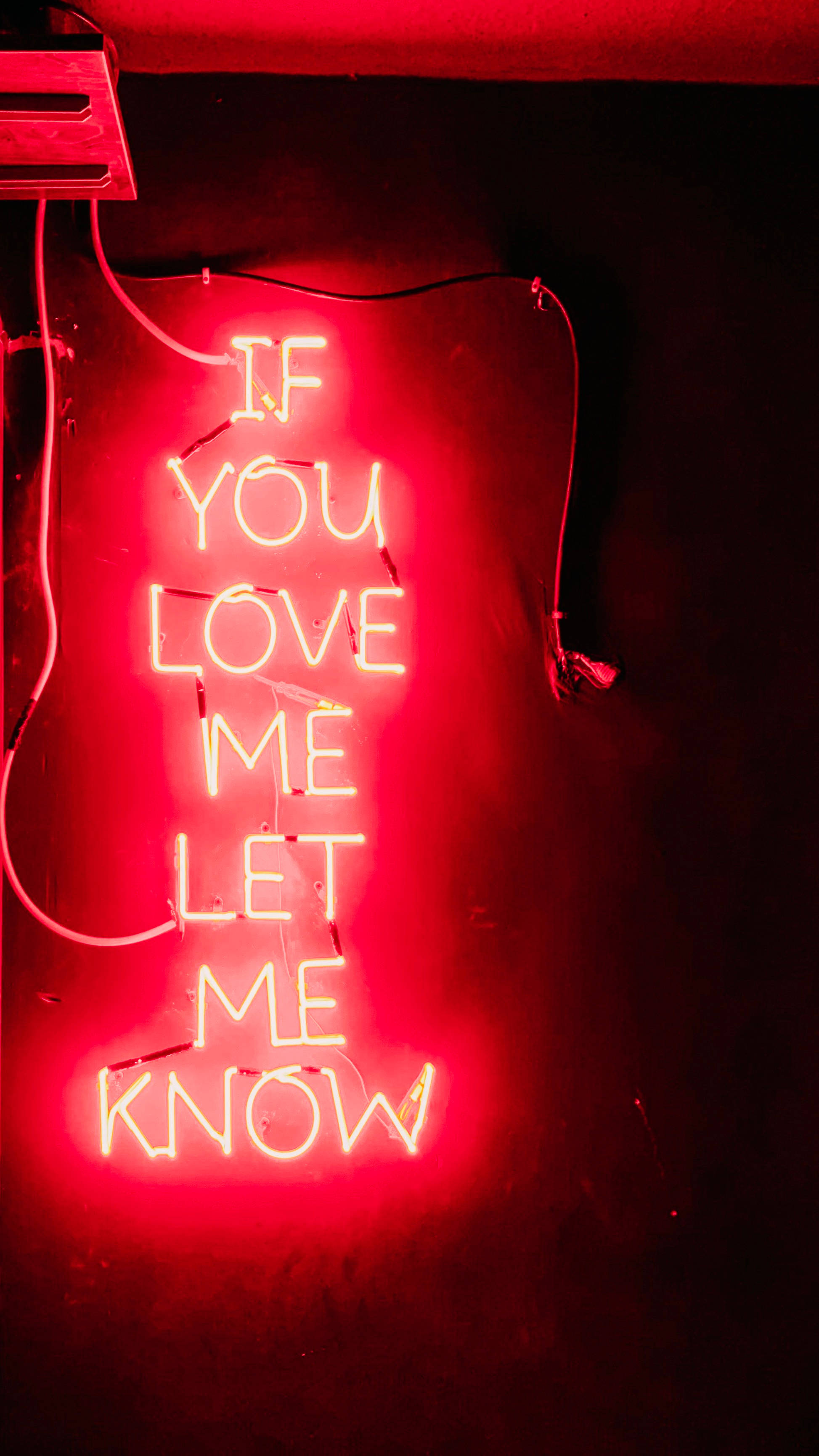 Red Neon Signage iPhone 6 Ταπετσαρία