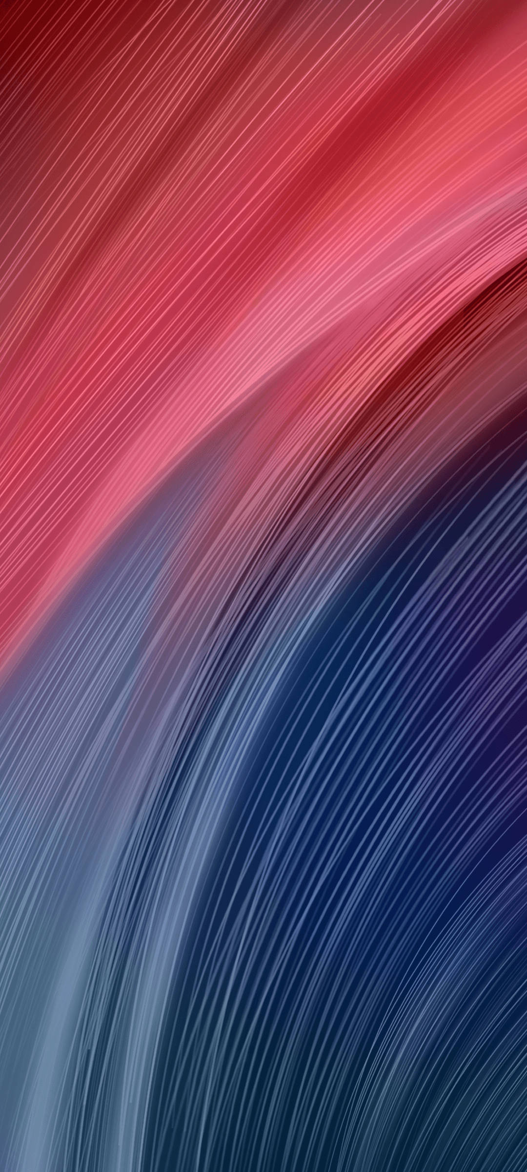 Redmi 9 Ροζ και Μπλε Καμπύλες Γραμμές Ταπετσαρία