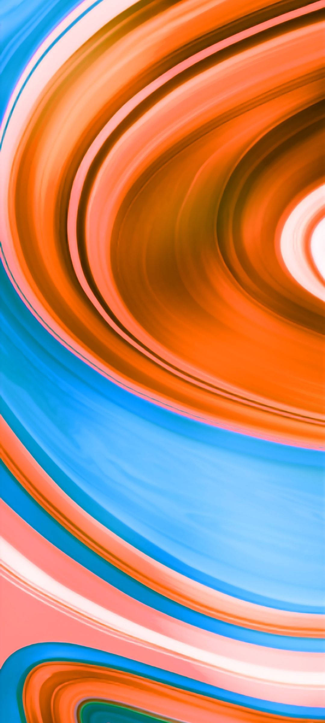 Ζωντανό και Μοντέρνο Redmi 9 σε Πορτοκαλί και Μπλε Ντεγκραντέ Ταπετσαρία