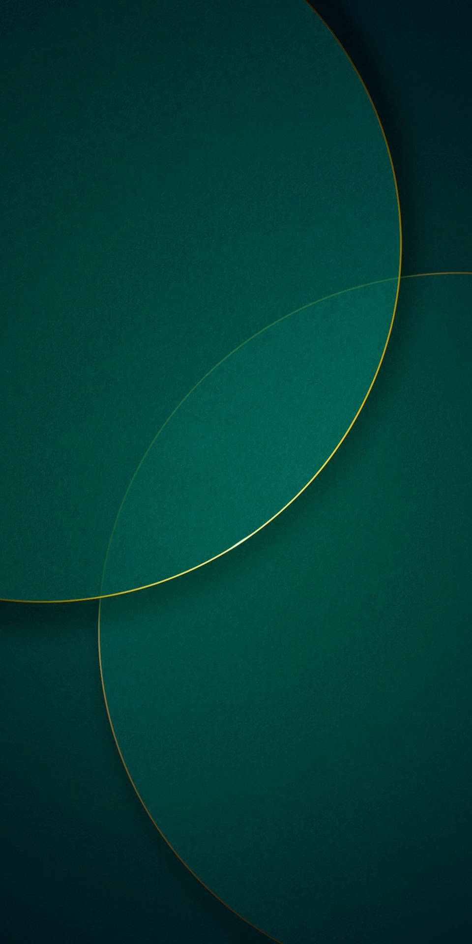 Redmi 9 Σκούρες Πράσινες Κυκλικές Γραμμές — Σκούρο πράσινο Ταπετσαρία