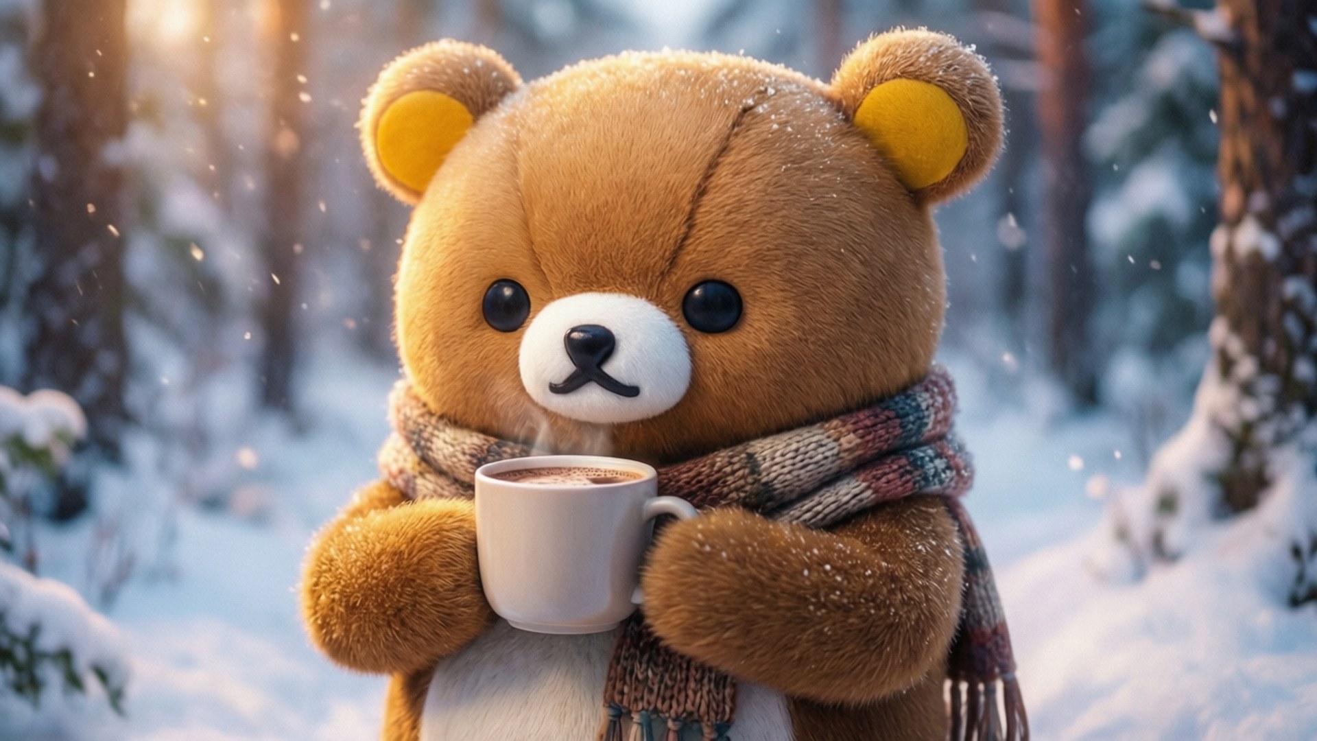 Ζεστός Χειμώνας Rilakkuma Ταπετσαρία