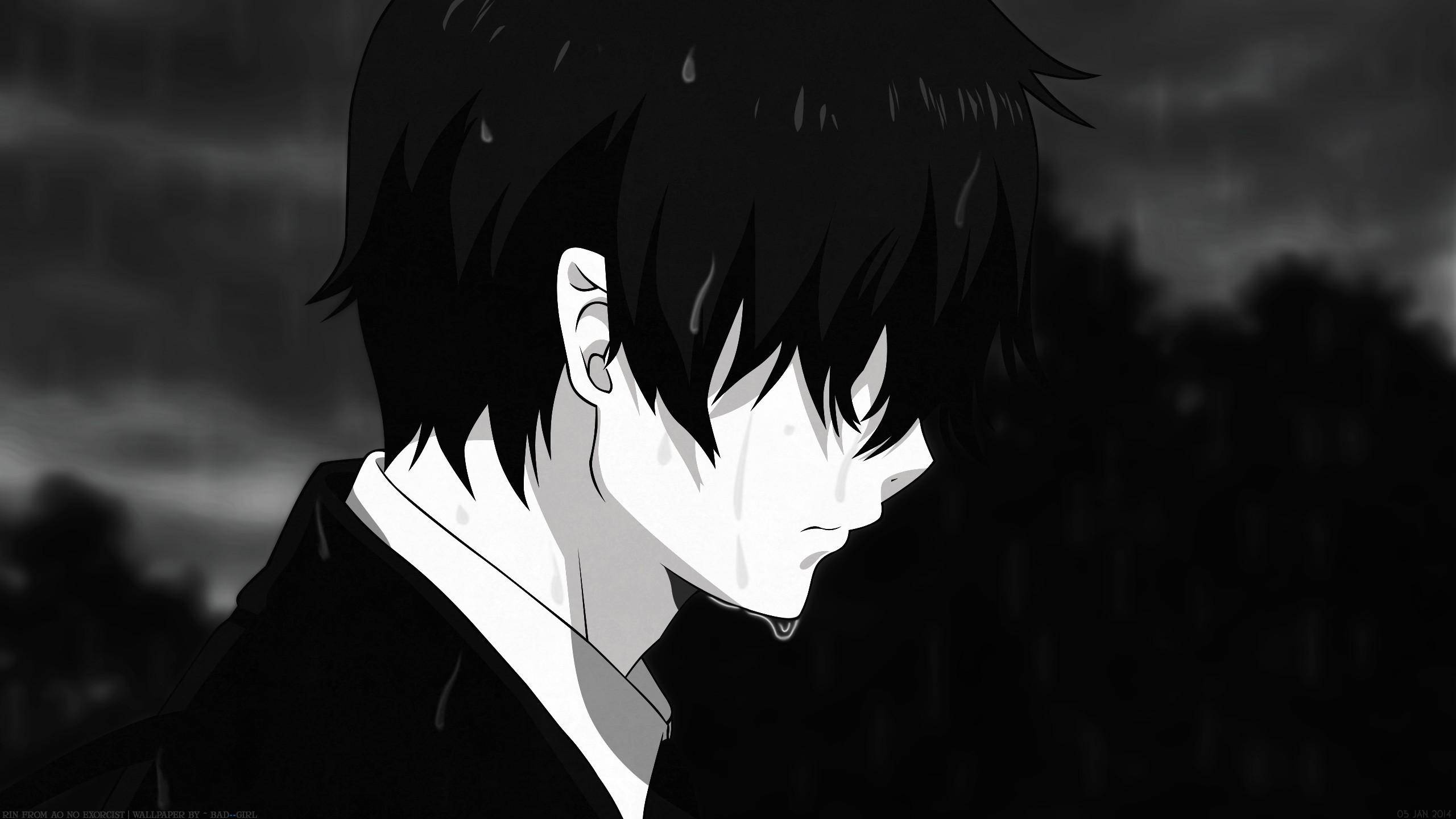 Rin Okumura Μαύρο Anime Ταπετσαρία