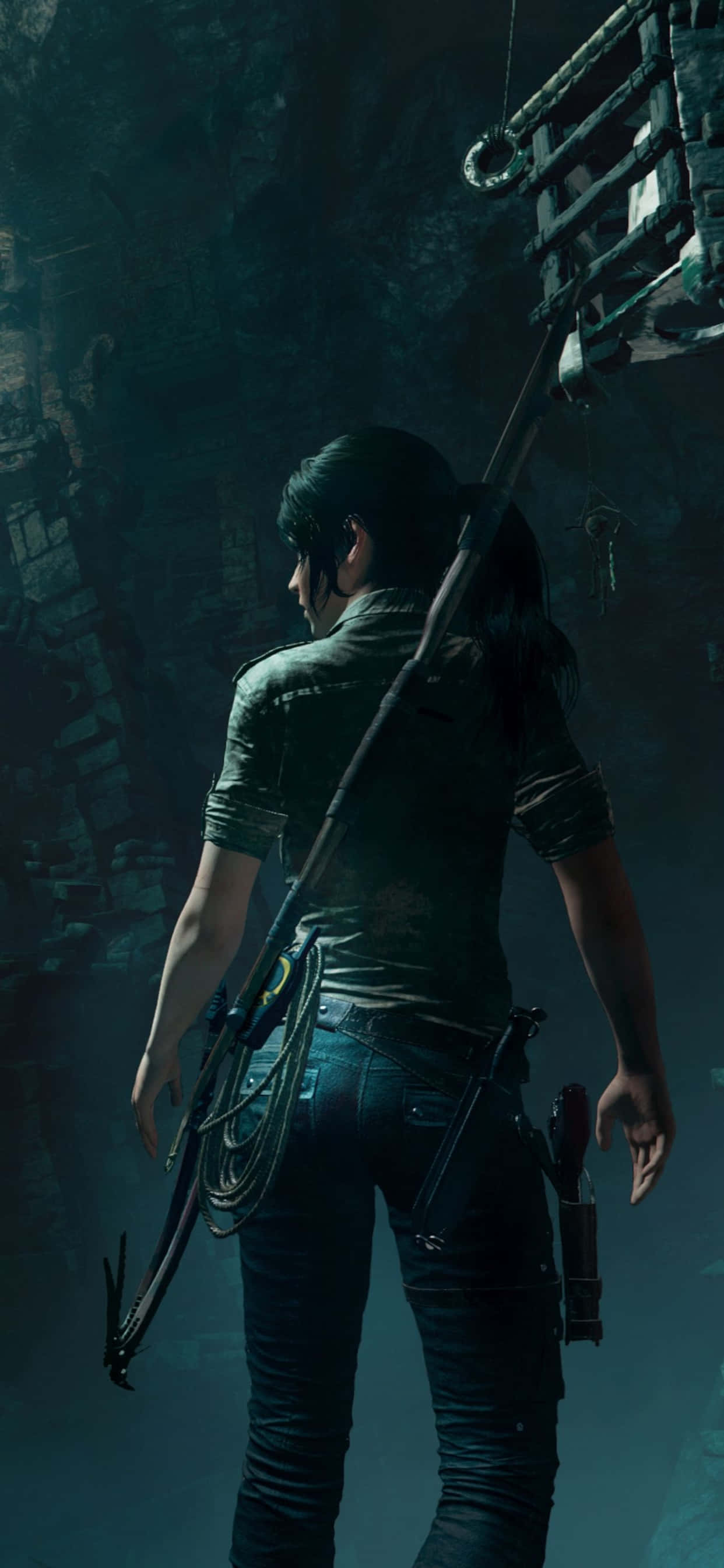 Ταξίδι μέσα από το Rise Of The Tomb Raider στο iPhone Xs Max σας Ταπετσαρία