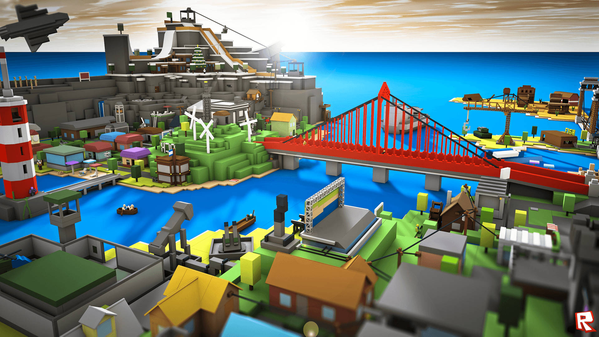 Μια Τεράστια Πόλη Roblox Ταπετσαρία