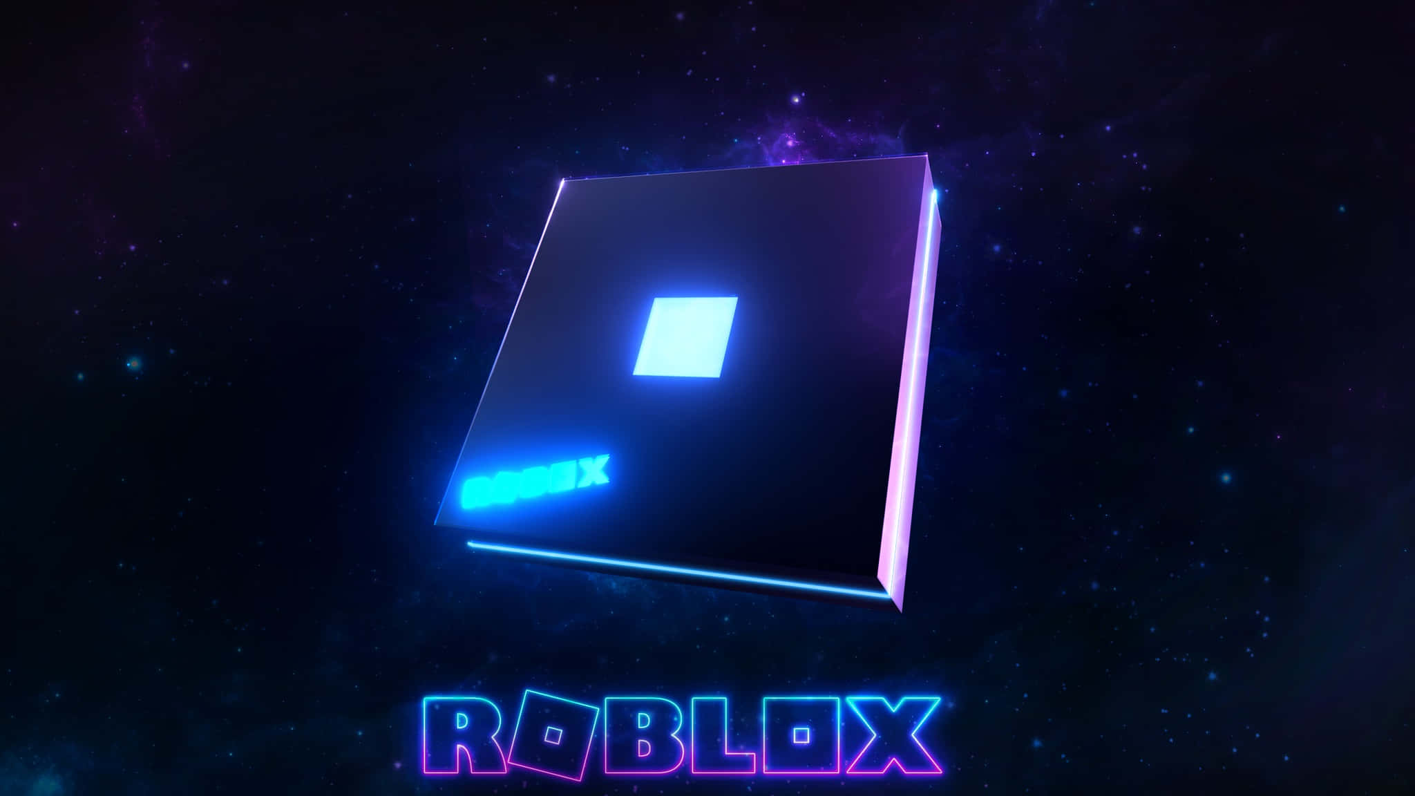 Μωβ-Μπλε Λογότυπο Roblox Ταπετσαρία