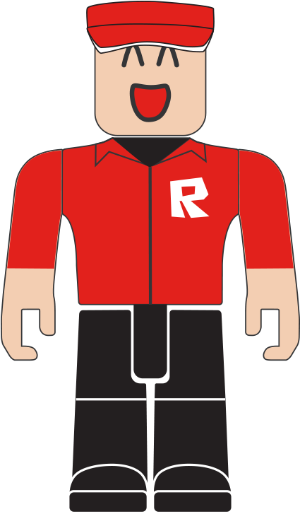 Χαρακτήρας Roblox με Κόκκινο Μπλουζάκι και Λογότυπο R Ταπετσαρία