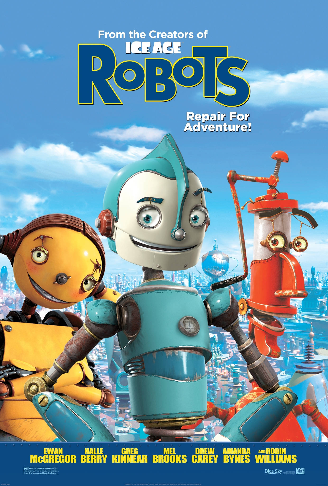 Αφίσα Robots με Σλόγκαν Ταπετσαρία