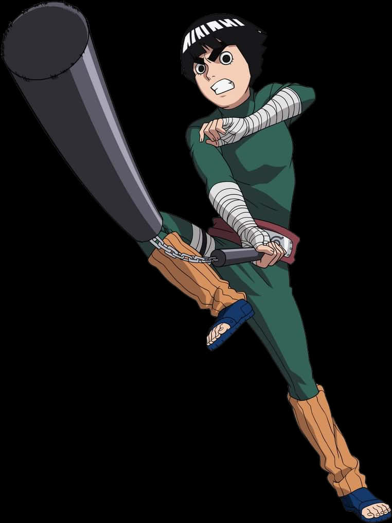 Rock Lee με Όπλο Ταπετσαρία