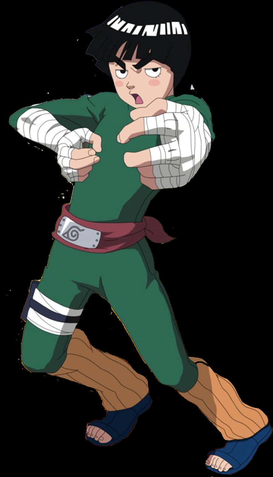 Rock Lee Έτοιμος για Μάχη Ταπετσαρία