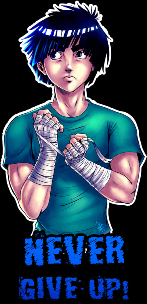 Rock Lee Εμπνευσμένο Έργο Τέχνης Ταπετσαρία