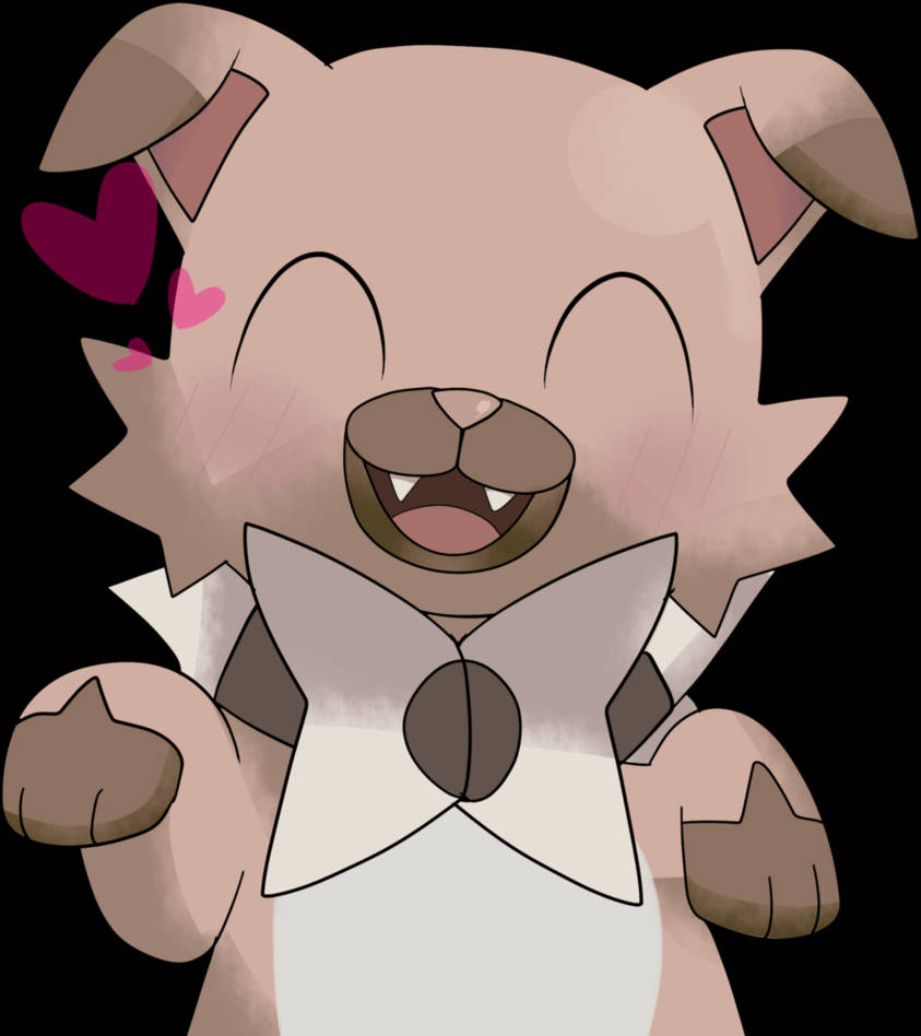 Rockruff Χαρούμενο Κοκκίνισμα Ταπετσαρία