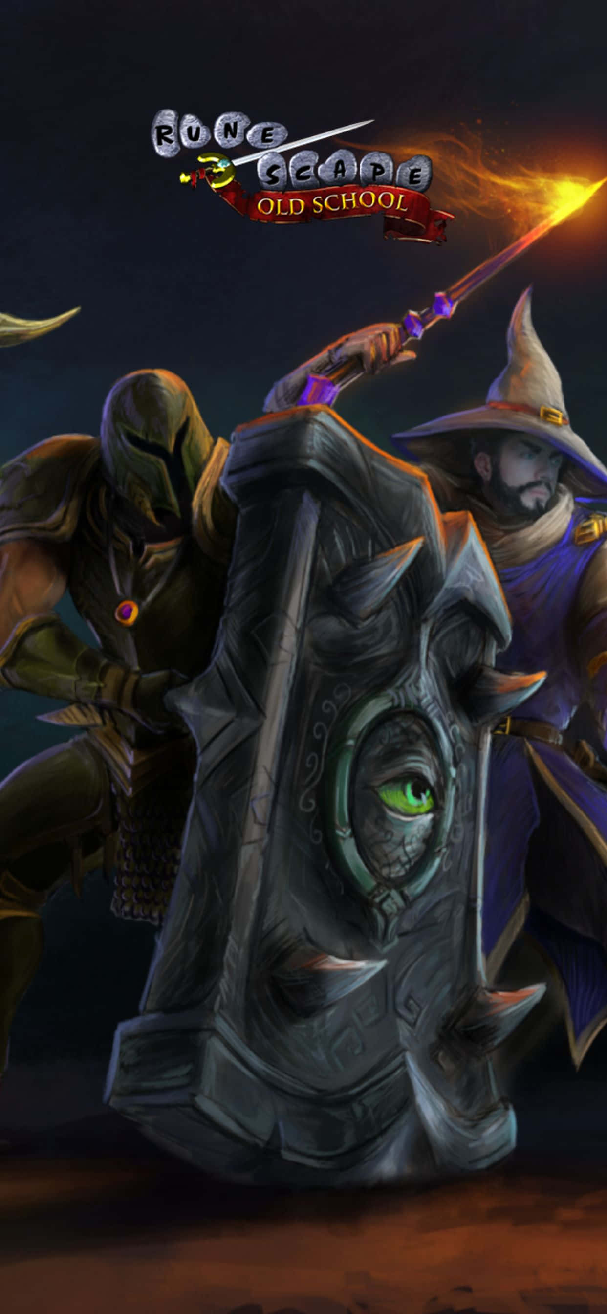 Σαγηνευτικό Παλιόσχολικό RuneScape Παιχνίδι σε Φόντο iPhone XS Max Ταπετσαρία