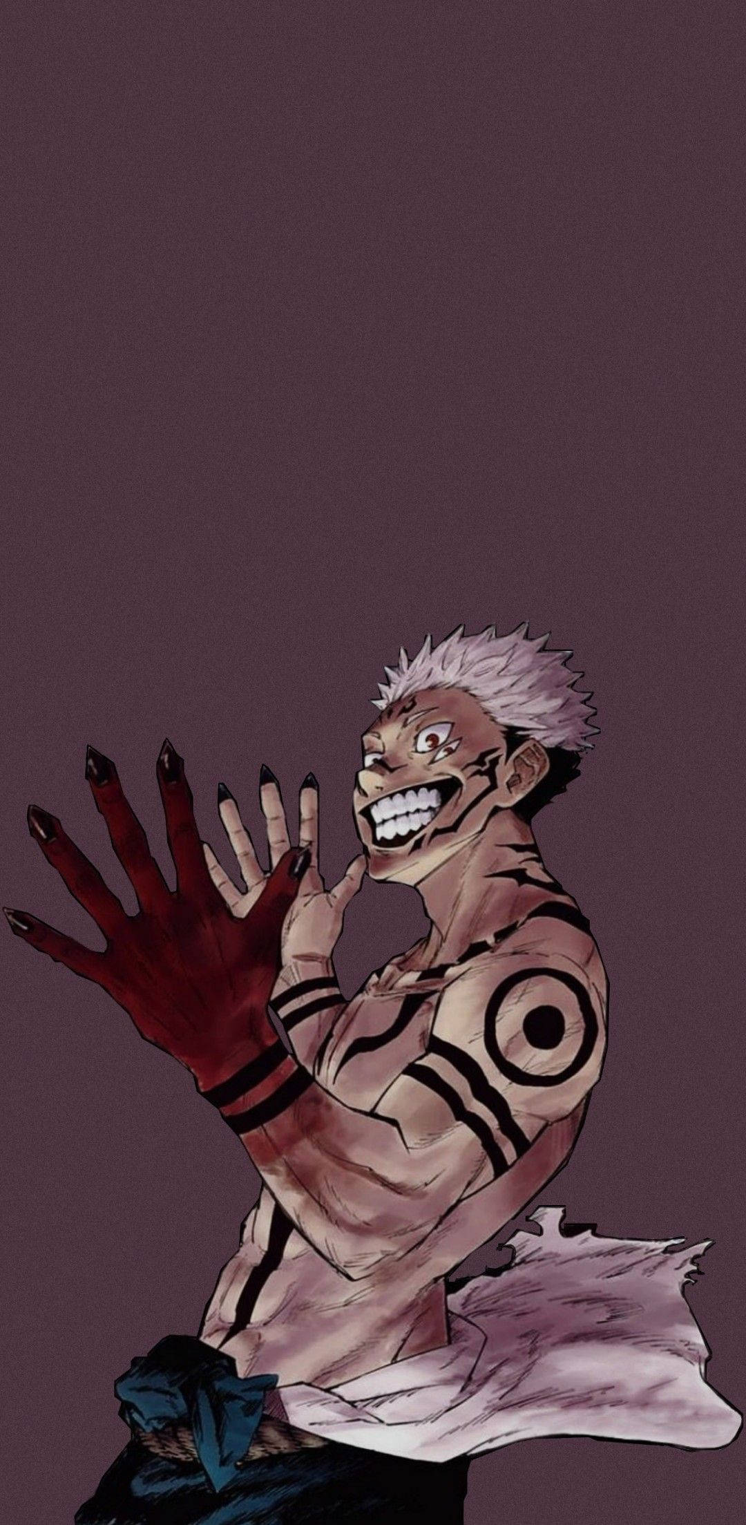 Γελώντας Ryomen Sukuna στο Jujutsu Kaisen Ταπετσαρία