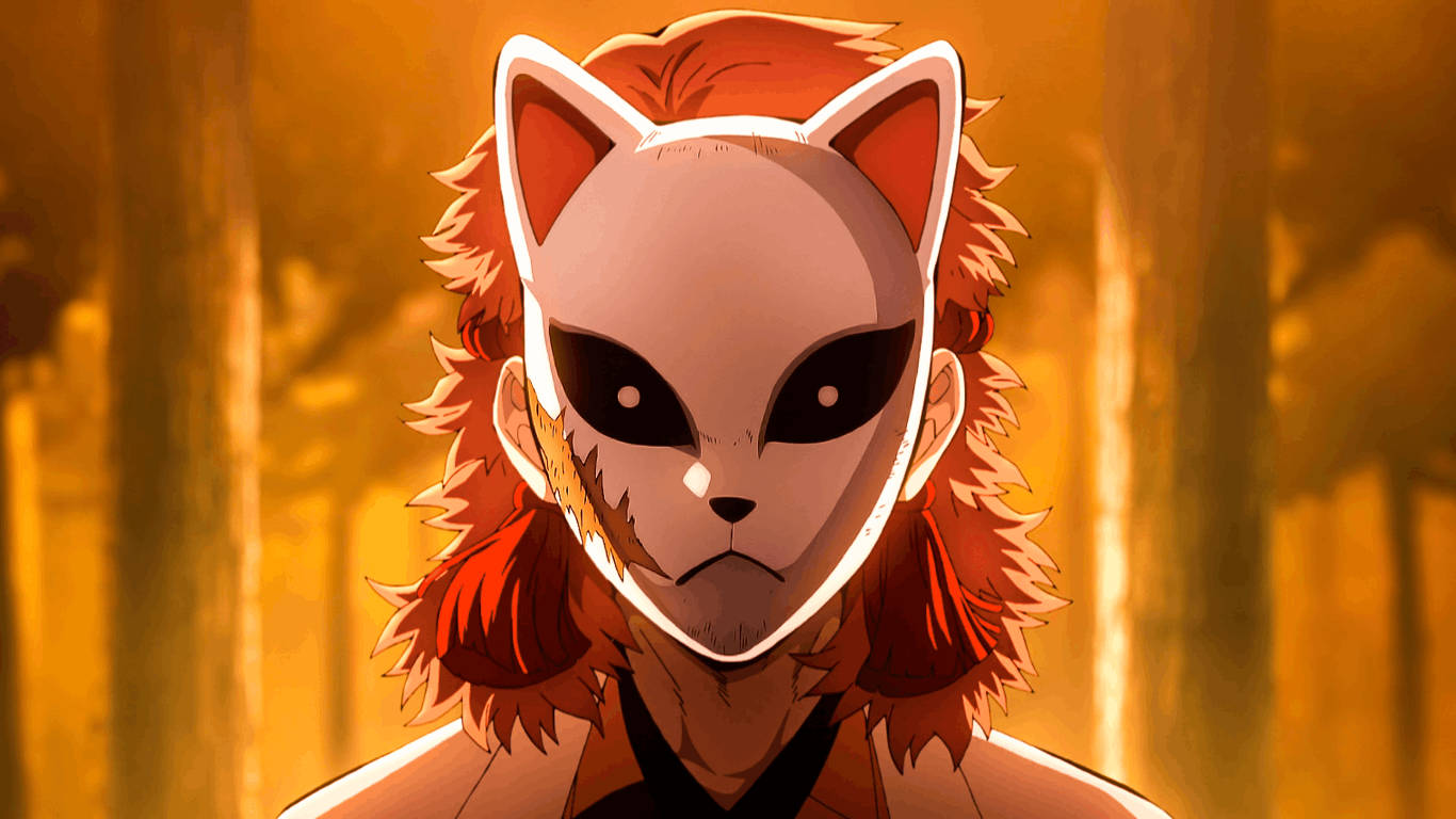 Μάσκα Sabito Fiery Demon Slayer Ταπετσαρία